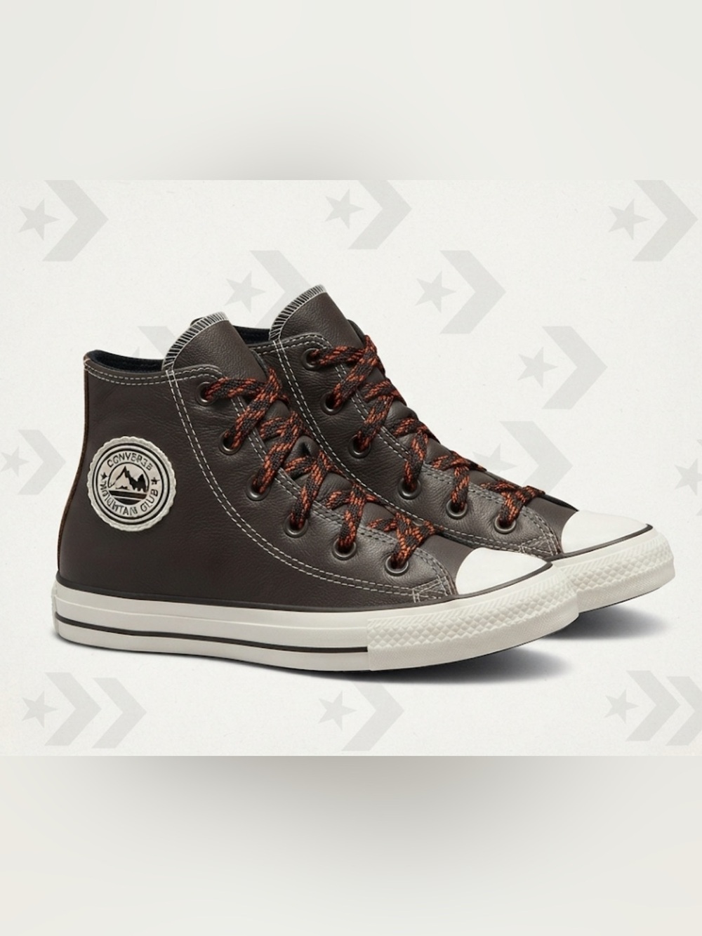 Authentic Converse designer little boys leather high tops sneakers sz 11